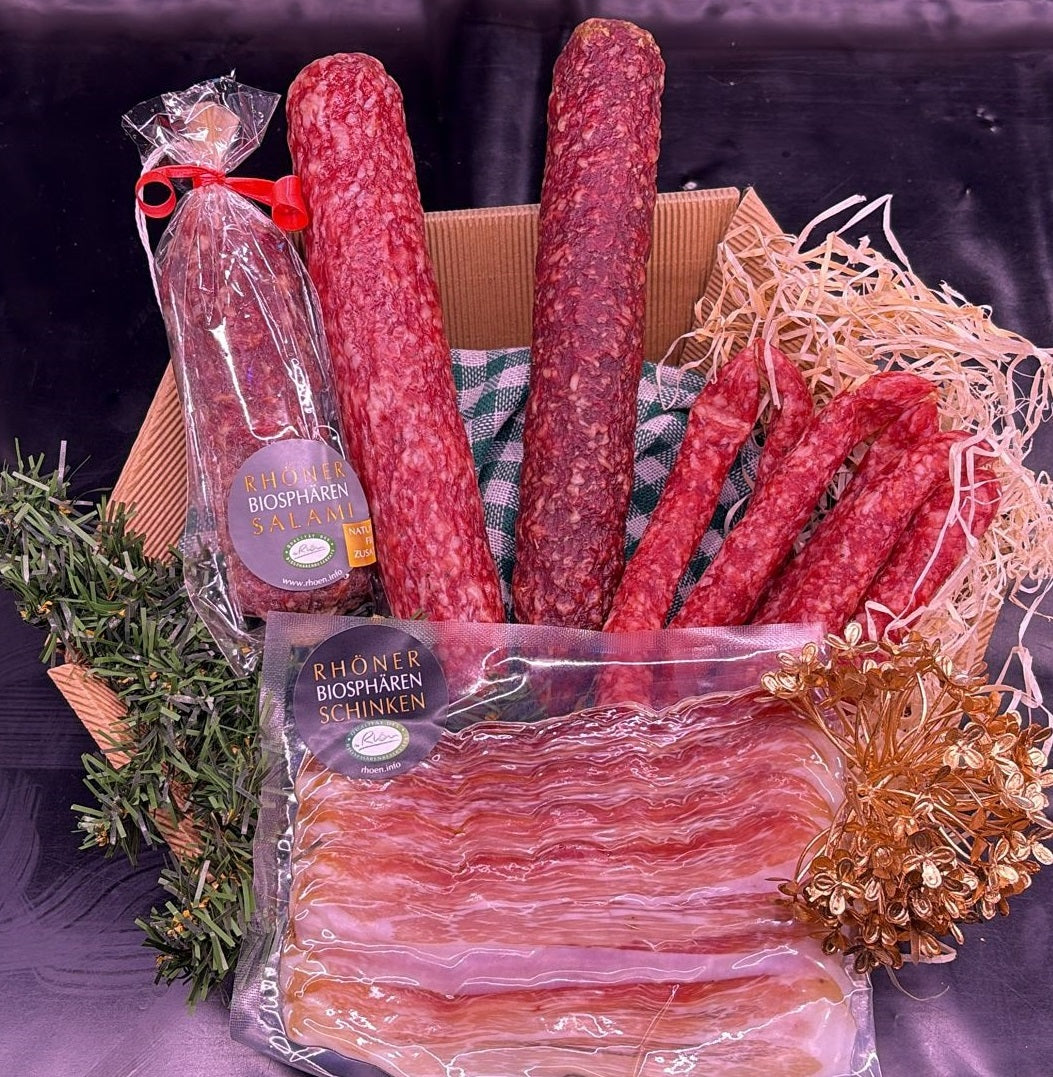 Lufttrockene Rohwurst Probierpaket - 1,3 kg Spezialitäten aus der Region