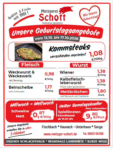 Angebote vom 12. bis 17.10.